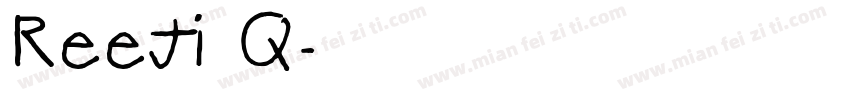 reeji q字体转换